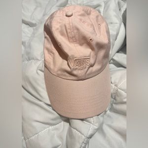 VANS LIGHT PASTEL PINK COURT SIDE HAT ADJUSTABLE STRAP